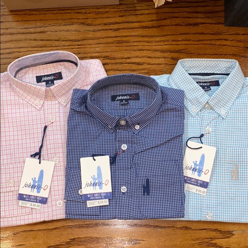 Johnnie-O Kids Button Downs. Buy One get Two Free!